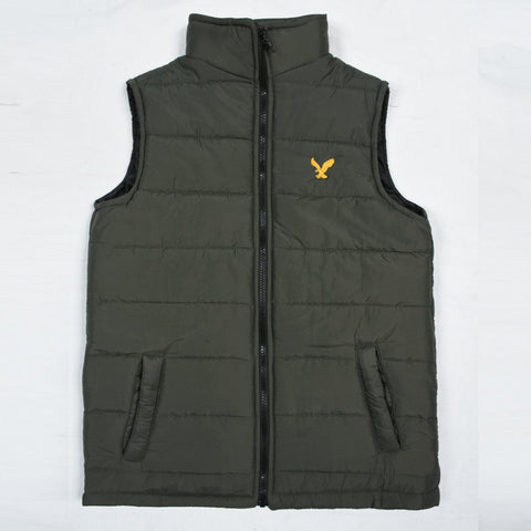 Left chest logo body warmer Gillet