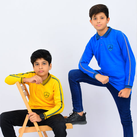 Jupiter Jackpot Kids Long Sleeves Cotton Polo