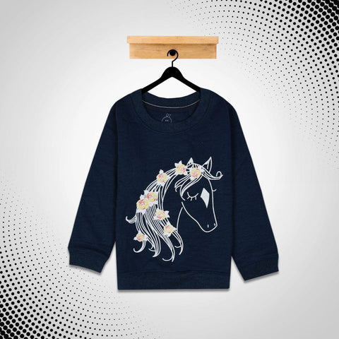 kid's Little Unicorn Printed  SweatShirt (1 YEARS to 12 YEARS)