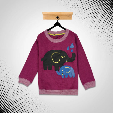 kid's Elephant Printed  SweatShirt (1 YEARS to 12 YEARS)