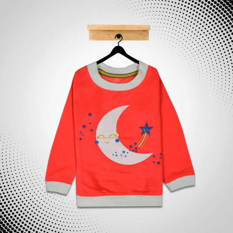 kid's Moon Star Printed SweatShirt (1 YEARS TO 12 YEARS)