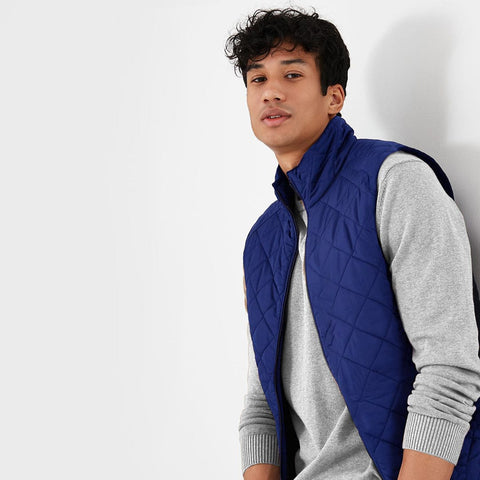 JUPITER BLOCK STITCH PATTERN PADDED GILLET