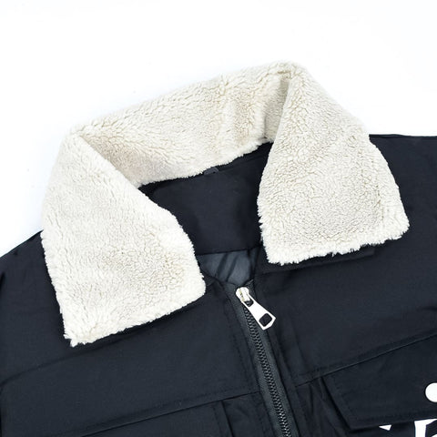 Imported Fur Collar Northern Front Padded Thick Jackets For Men