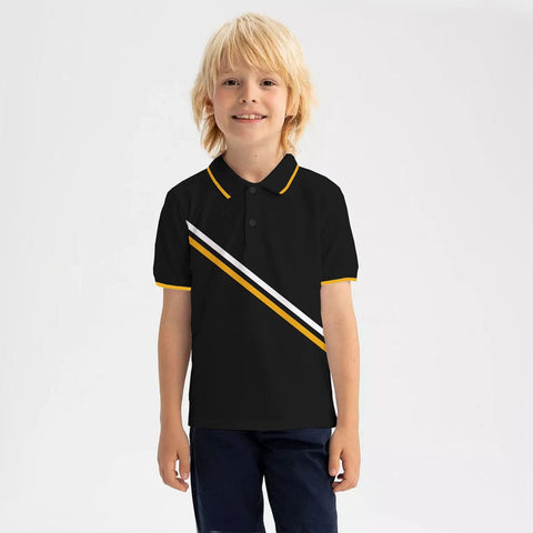 Boys Twill Tape Fashion Cotton Polo (7 to 14 Years)