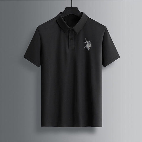 High Density Logo Cotton Polos