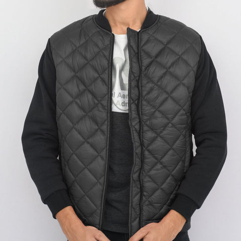 Jupiter Distinct Sleeves Puffer BomberÂ Jacket