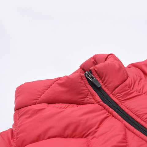 Jupiter Stand Collar puffer Jacket with Patch pockets