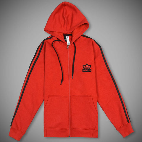 RED 3 STRIPES HEAVY FLEECE TRACK SUIT