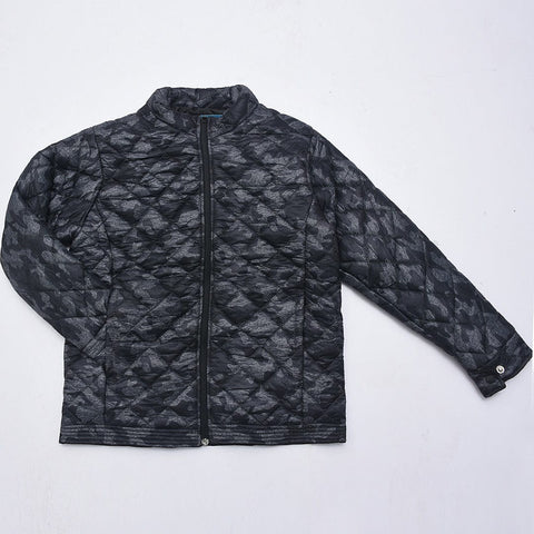 Jupiter Camouflage Zip through PufferÂ Jacket