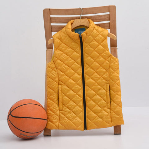 JUPITER BLOCK STITCH PATTERN PADDED GILLET