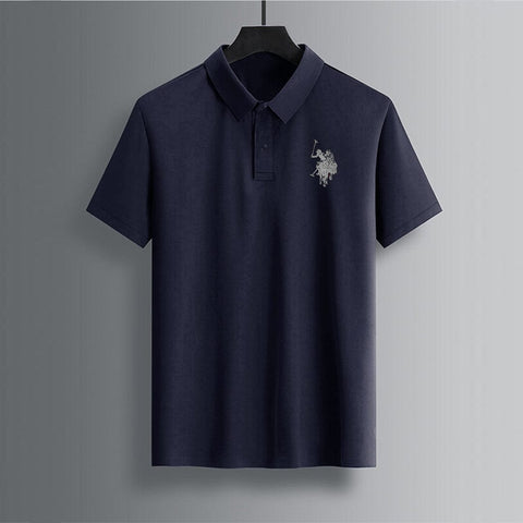 High Density Logo Cotton Polos