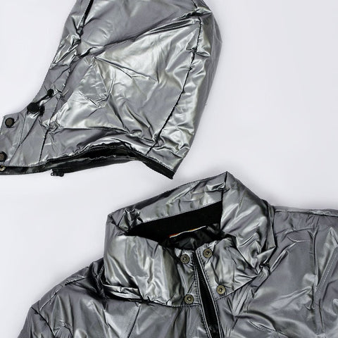 Imported Metal Look Insulation Punched Jackets for Men