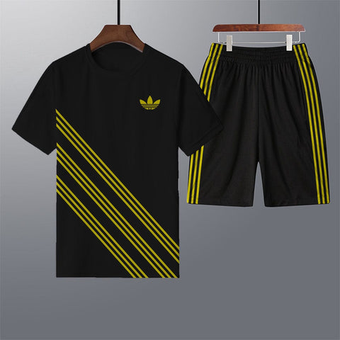 Cross Three Stripes Moisture Wicking Men Track Pair