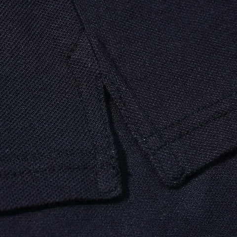 High End Premium Logo Midnight Blue Cotton Polo For Men