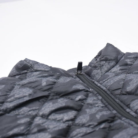 Jupiter Camouflage Zip through PufferÂ Jacket