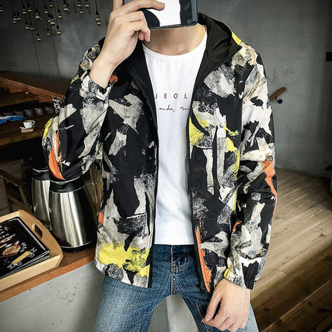 Unique abstract patterns padded light weight Gender Neutral Jacket