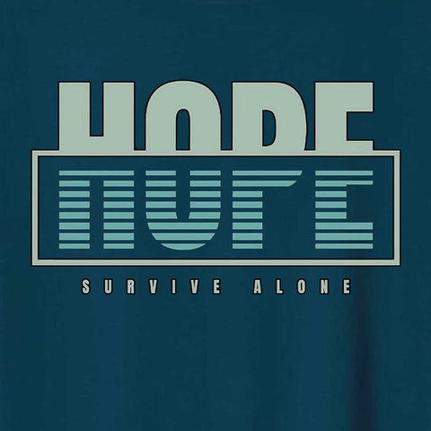 Jupiter Hope Survive Alone Cotton Graphic Tee For Men