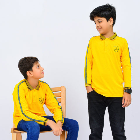 Jupiter Jackpot Kids Long Sleeves Cotton Polo