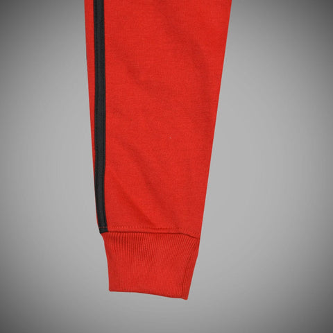 RED 3 STRIPES HEAVY FLEECE TRACK SUIT