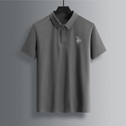 High Density Logo Cotton Polos