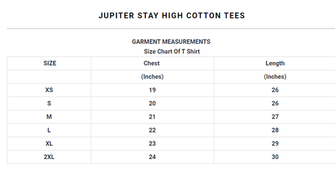 Jupiter Stay High cotton Tee