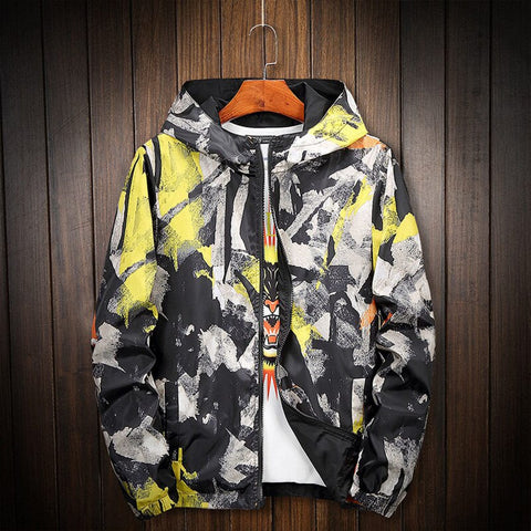 Unique abstract patterns padded light weight Gender Neutral Jacket