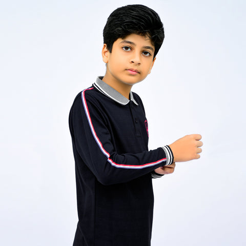 Jupiter Jackpot Kids Long Sleeves Cotton Polo