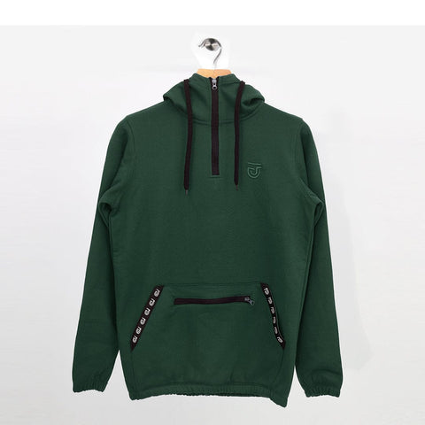 Jupiter High Zip Neck Unisex Hoodie