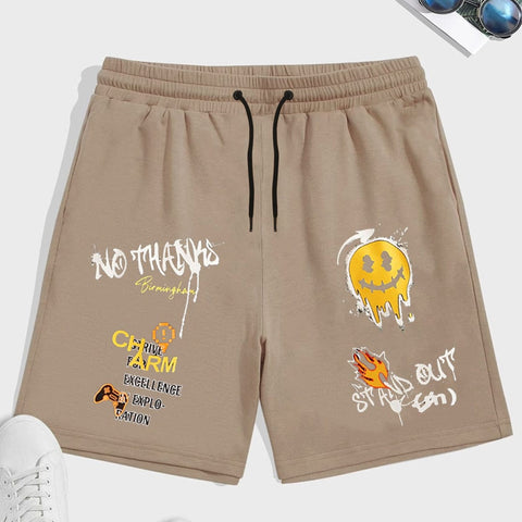 Jupiter Men Stand Out Graphic Terry Short