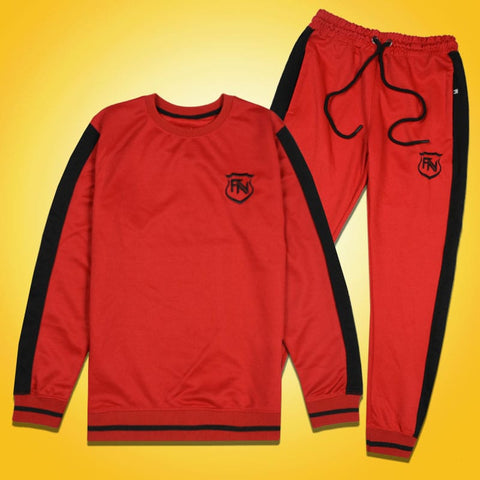 Funkys FN Side Panel Premium Red Track Suit