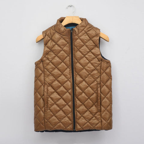 JUPITER BLOCK STITCH PATTERN PADDED GILLET