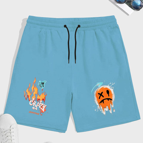 Jupiter Fire Emoji Graphic Men's Terry Shorts