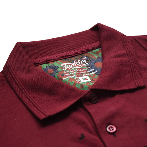 Funkys Alligator Logo Cotton Polo