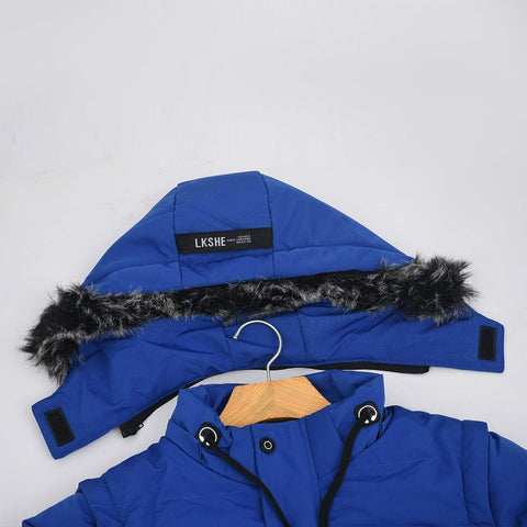 IMPORTED THICK LUXURIANT FUR LINED PUFFER JACKET WITH BUILT-INÂ HEADPHONES