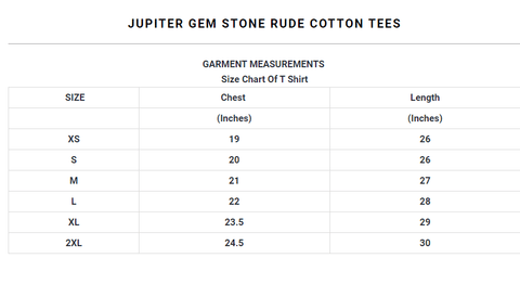 Jupiter Gem Stone Rude cotton Tee