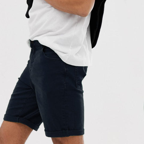 Clock House Dark Navy Normal Rise Slim Shorts - Deeds.pk