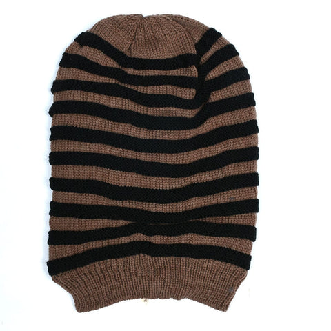 Color Split Fur Beanie