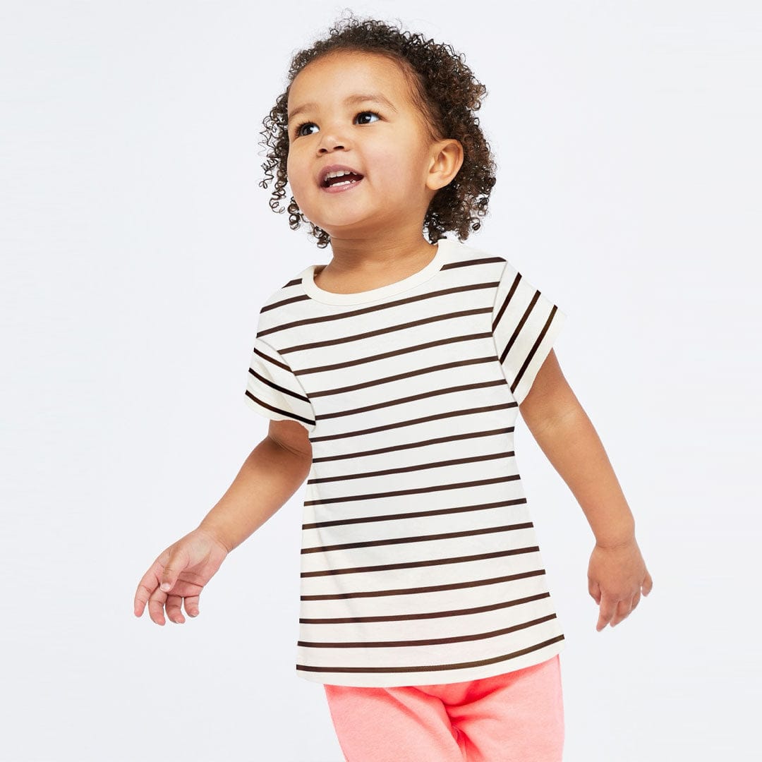 HJBZ Kids Stripe Crew Neck tee shirt (1 to 5 Years)