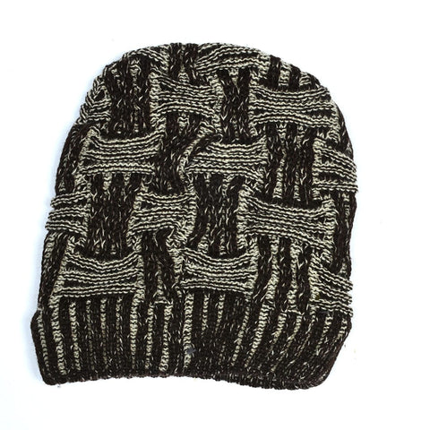 Color brush inside fur beanie