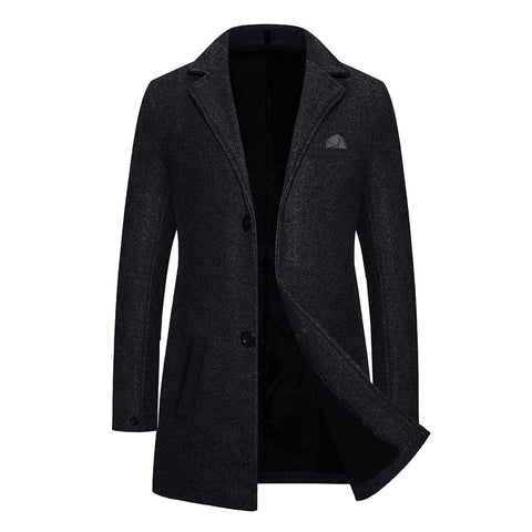 Jupiter Men Woolen Imported Business LongÂ Coat