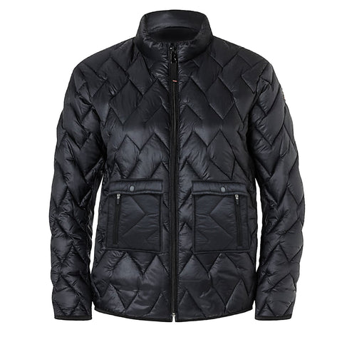 Jupiter Stand Collar puffer Jacket with Patch pockets