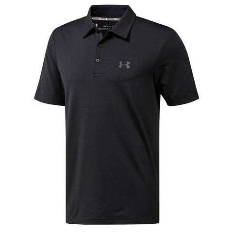 Premium 360 Stretch Playoff Black Polo For Men