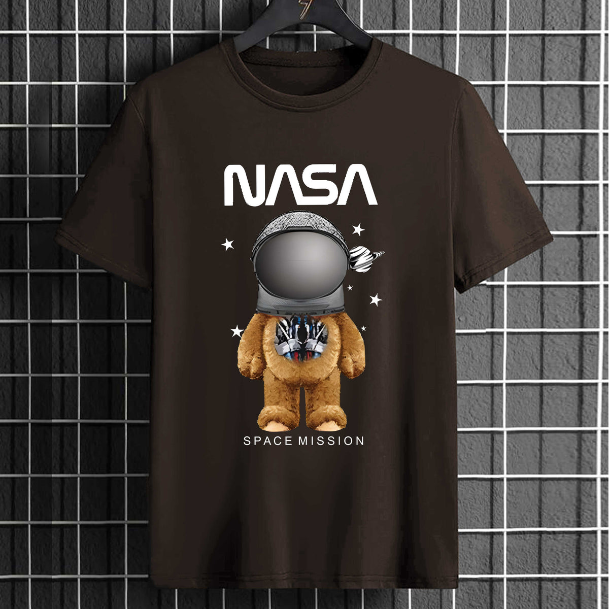 Jupiter Space Missions Cotton Graphic Tee For Men