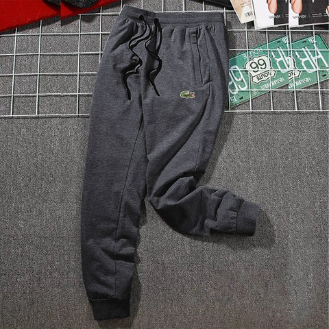 Low Rise  Slim Stretchy Terry Premium Logo Jogger Trouser For Men