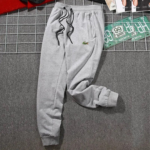 Low Rise  Slim Stretchy Terry Premium Logo Jogger Trouser For Men