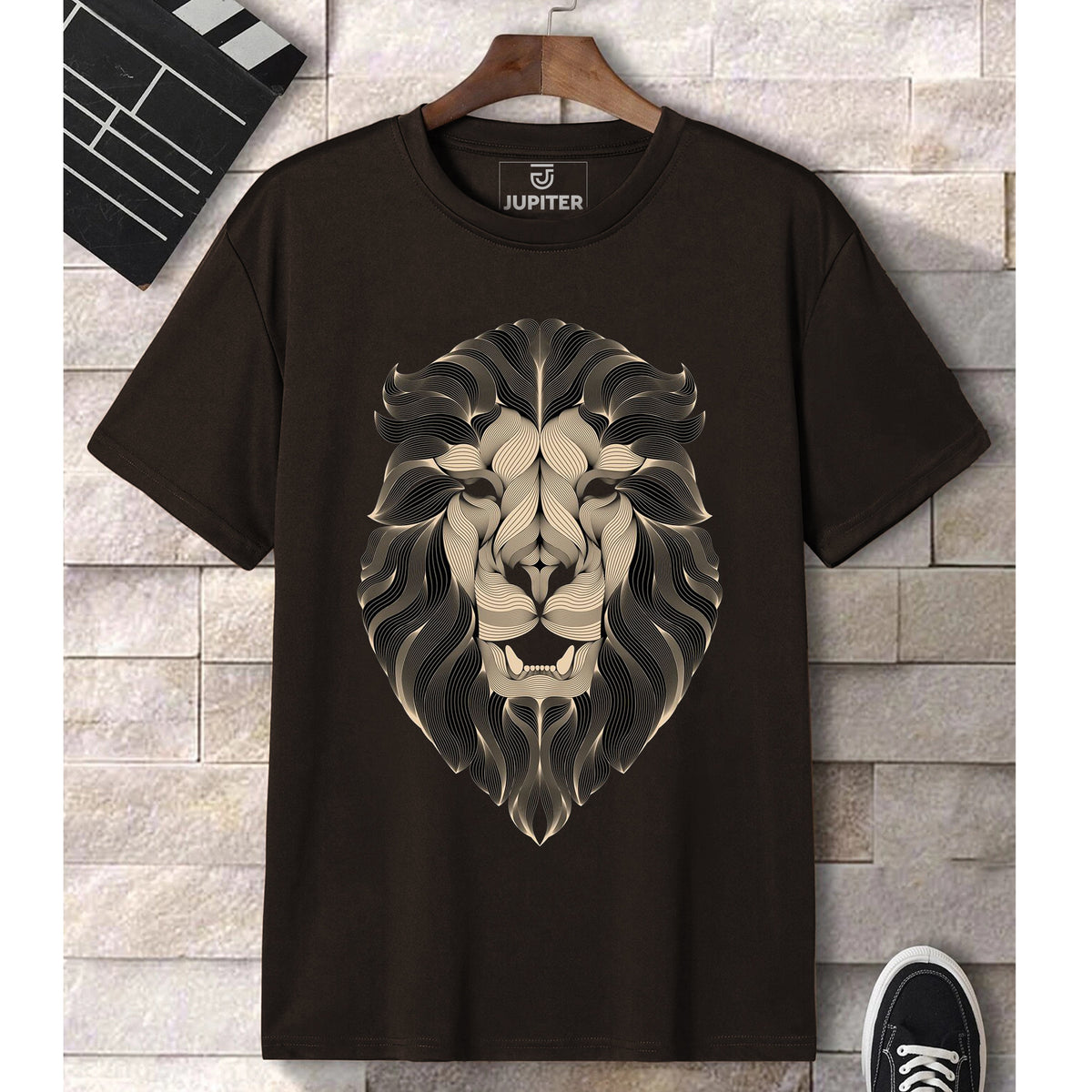 Jupiter Royal Lion Cotton Graphic Tee For Men