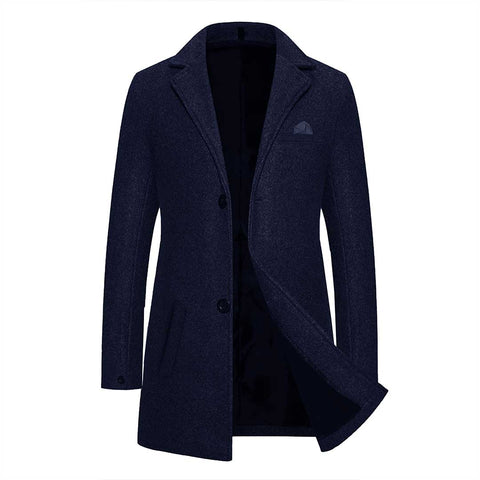 Jupiter Men Woolen Imported Business LongÂ Coat