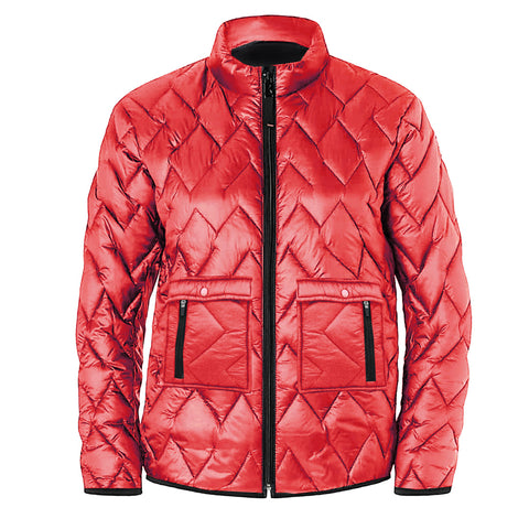 Jupiter Stand Collar puffer Jacket with Patch pockets