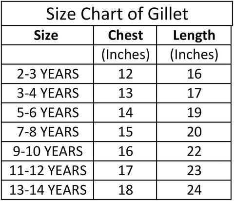 Jupiter Unisex Ab Gillet For Kids 2-14 Years