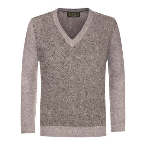 Men V Neck Long Sleeves Synthetic WoolÂ Sweaters